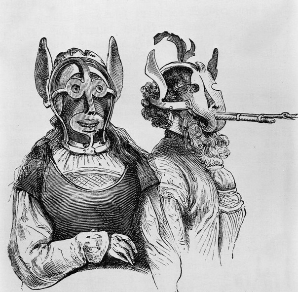 Наказание за «длинный язык» маска позора В XVI веке в Британии появилась, а потом нашла широкое распространение, маска позора приспособление для наказания за клевету, сплетни, оскорбления,